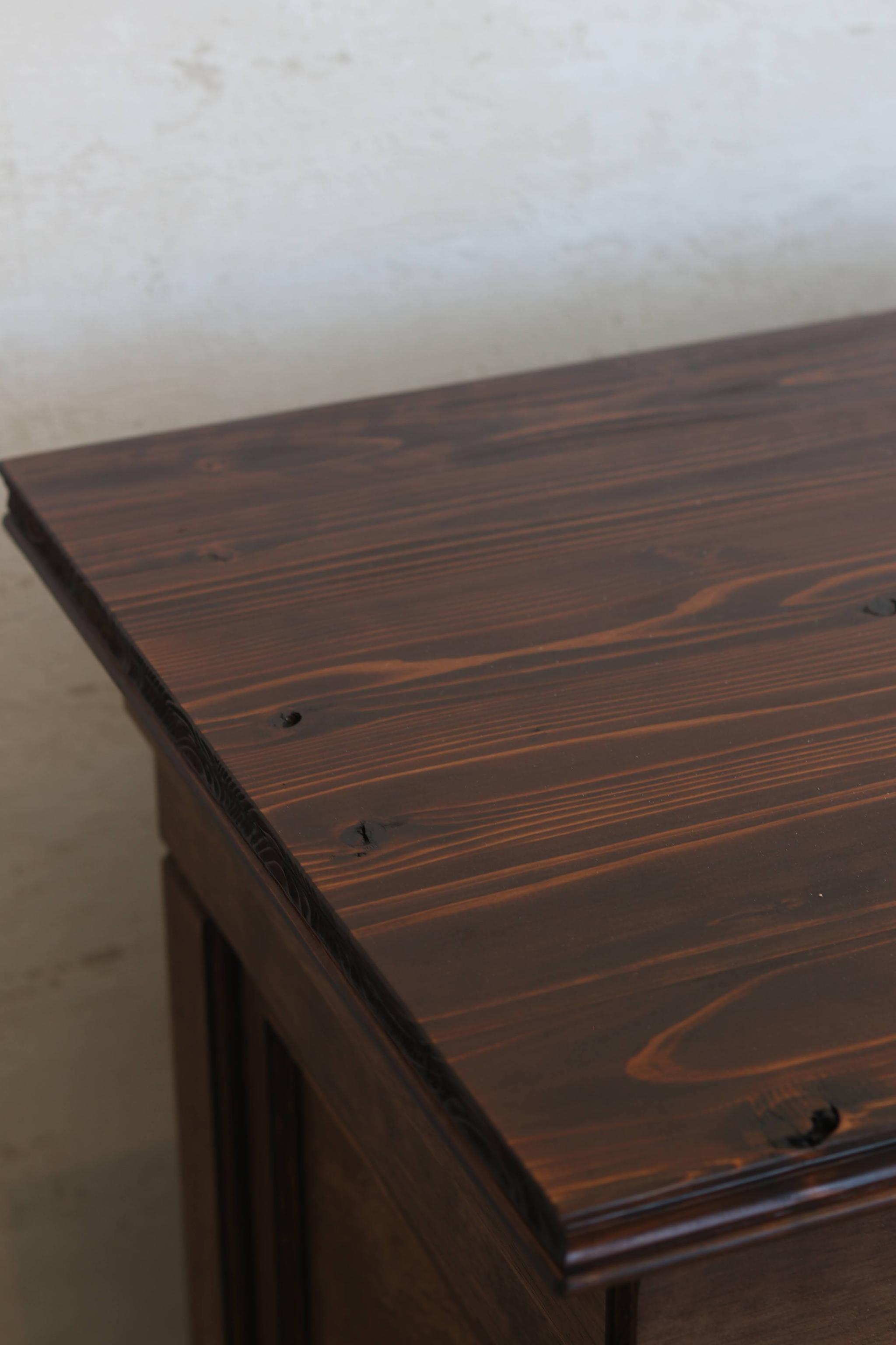 折畳みアンティークカウンター 折りたたみテーブル レジ台 キャッシャー 受付 ディスプレイ 店舗什器 マルシェ | 8枚目